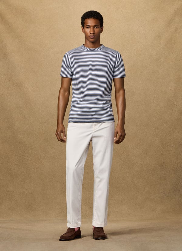 Classic Fit Short Sleeve Striped T-Shirt