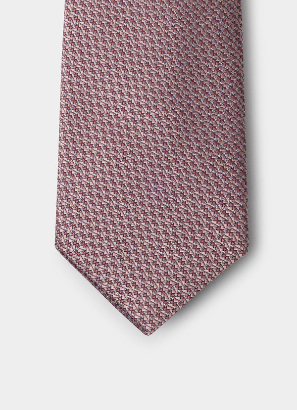 Textured Plain Silk Tie