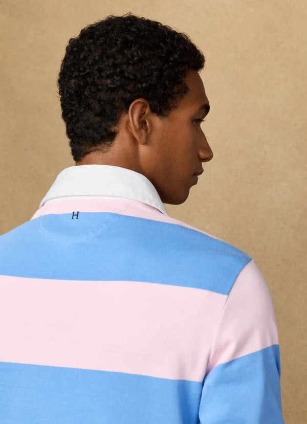 Classic Fit Striped Rugby Shirt