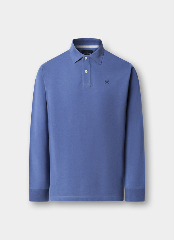 Slim Fit Long Sleeve Pique Polo