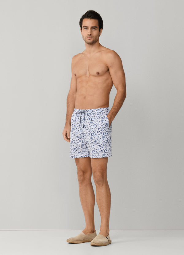 Resort Print Swim Trunk