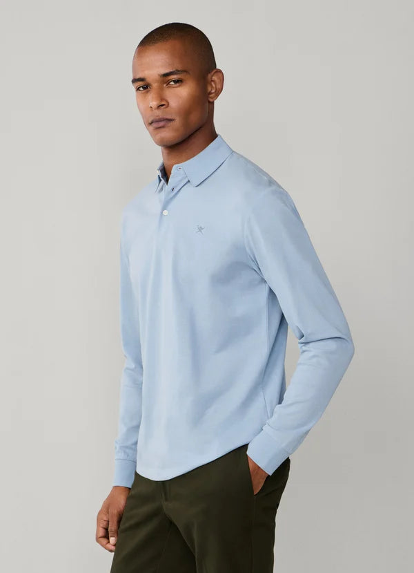 Classic Fit Mercerised Long Sleeve Polo
