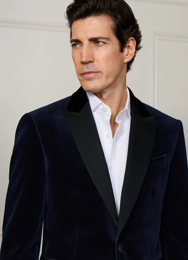 Peak Lapel Velvet Jacket