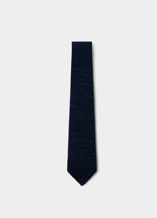 Cotton-Linen Knitted Tie