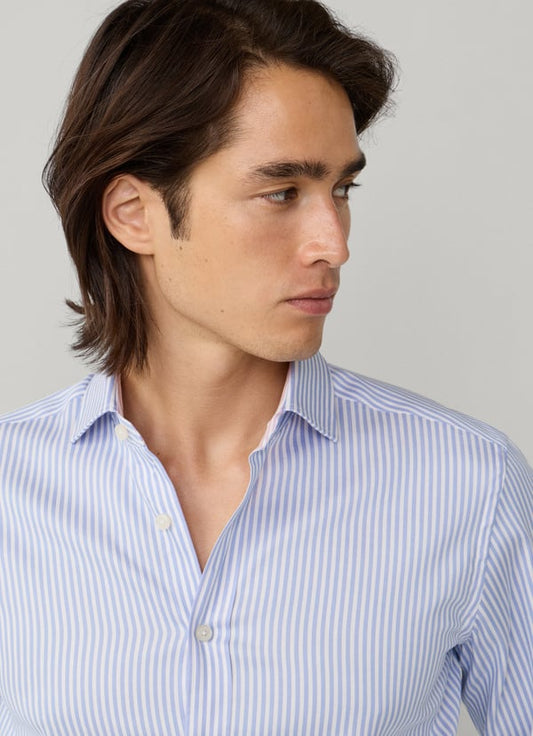 Tailored Fit Double Face Bengal Shirt
