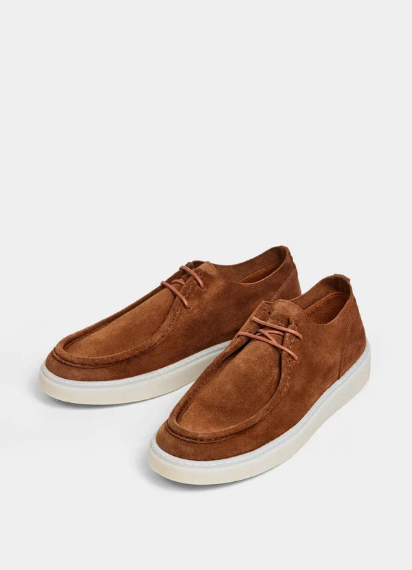 Suede Lace Moccasin Shoe