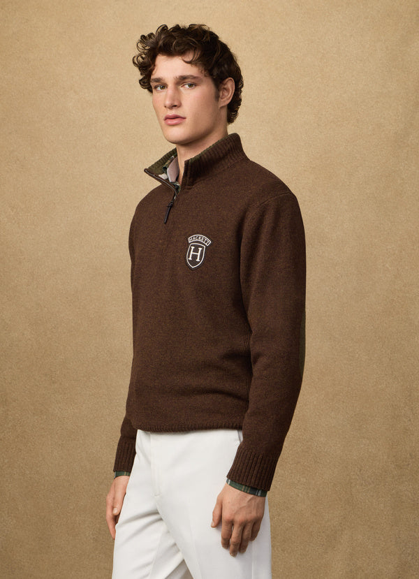 Merino Wool Quarter-Zip Jumper