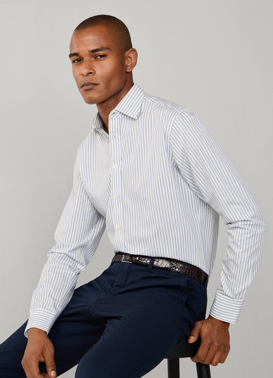Classic Fit Two Tone Stripe Shirt