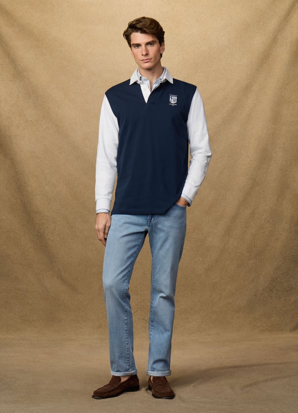 Classic Fit Lrc Multi Rugby Shirt