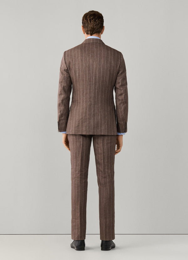 Pure Linen Wide Stripe Suit