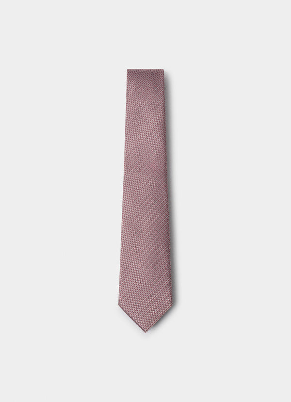 Textured Plain Silk Tie