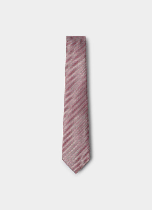 Textured Plain Silk Tie