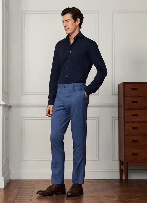 Classic Fit Sanderson Tropical Wool Trousers