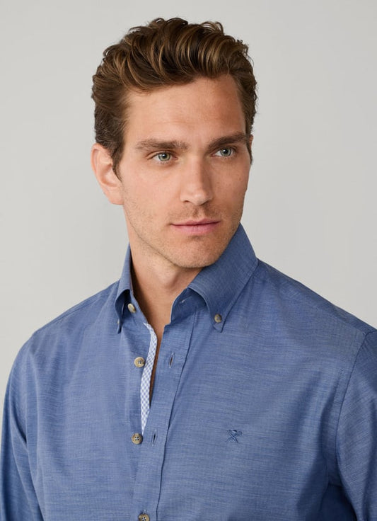 Classic Fit Flannel Herringbone Shirt