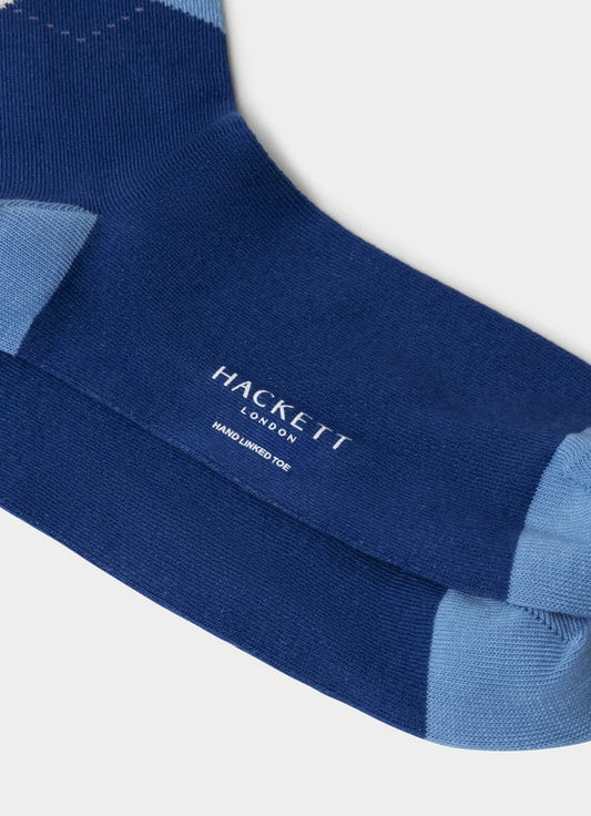 Combed Cotton Argyle Sock