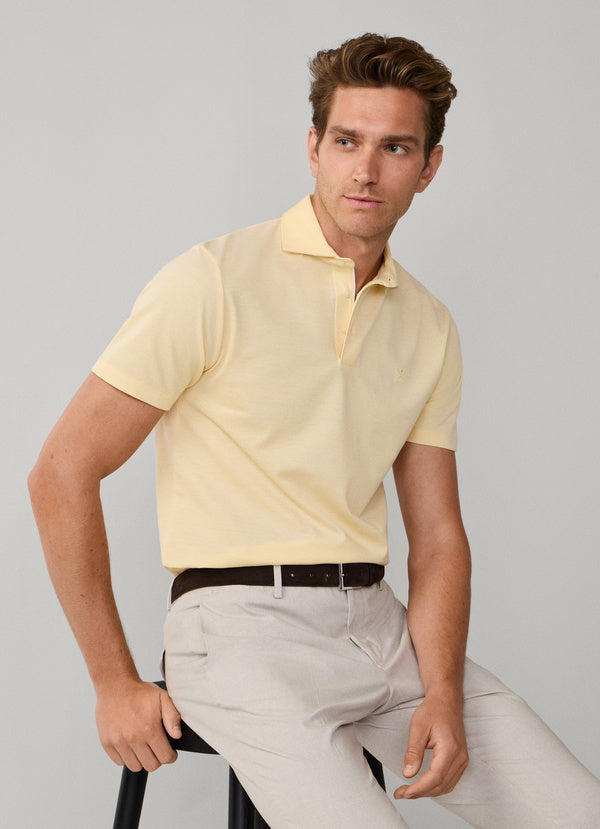 Classic Fit Short Sleeve Oxford Pique Polo