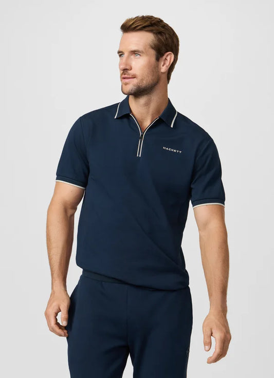 Classic Fit Short Sleeve City Zip Polo
