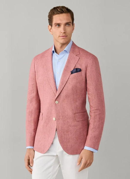 Linen Delave Hopsack Blazer
