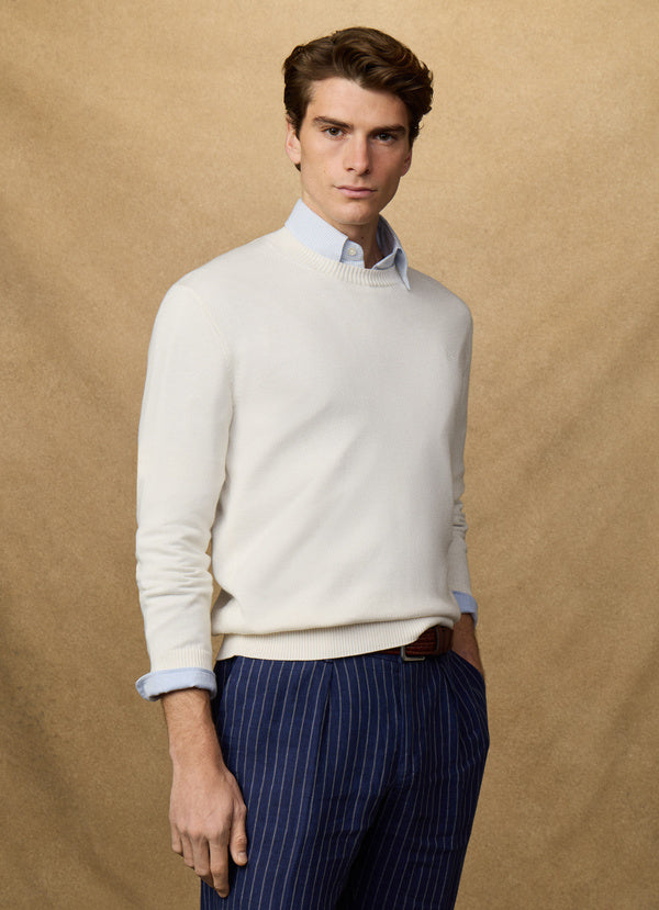 Cotton Crew-Neck Jumper