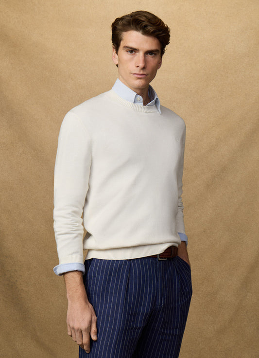 Cotton Crew-Neck Jumper