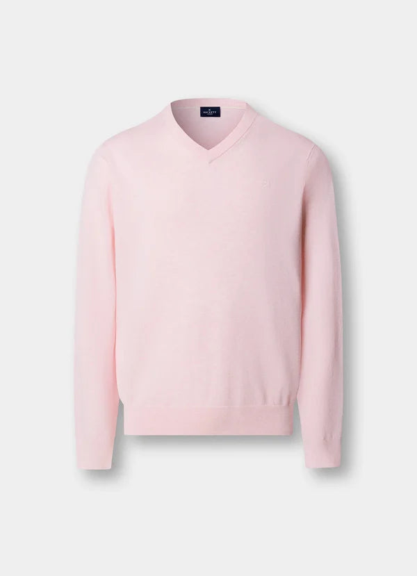 Cotton-Silk V-Neck Jumper