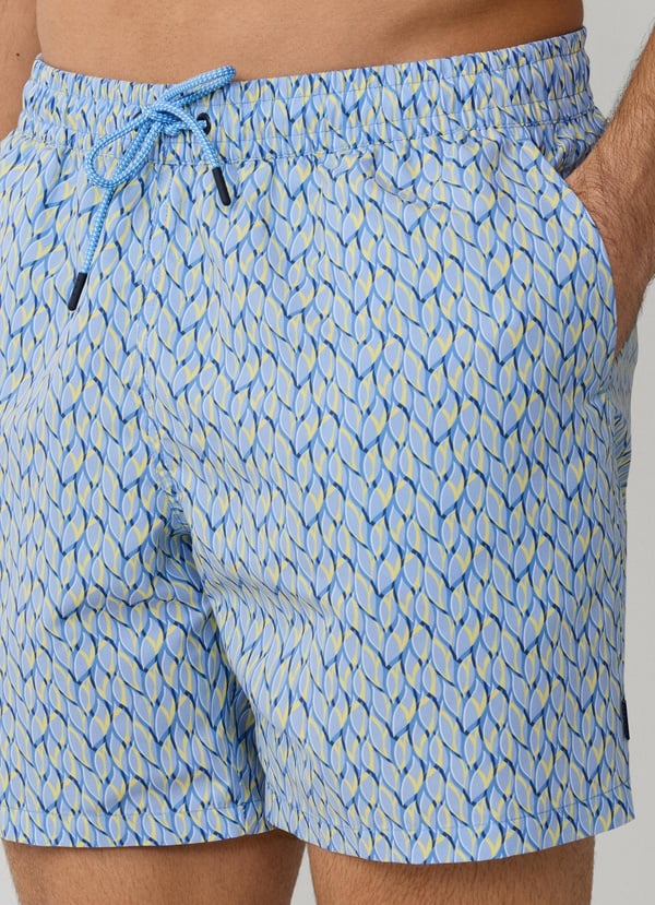 Crystalline Print Swim Trunk