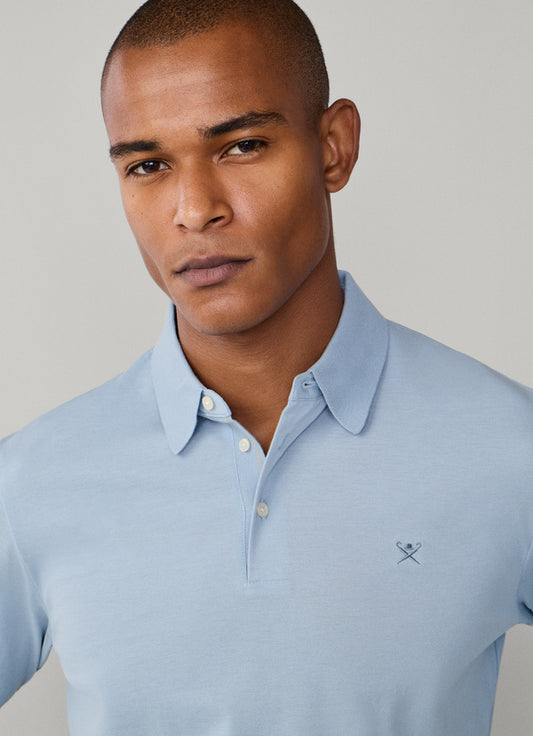 Classic Fit Mercerised Long Sleeve Polo