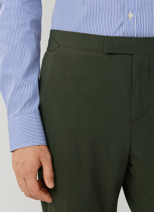 Slim Fit Formal Seersucker Trouser