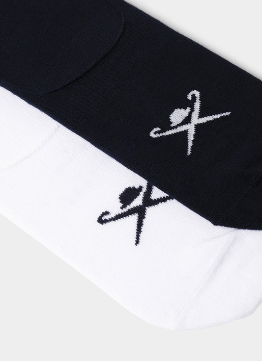 Two Pack Solid No Show Socks