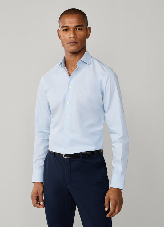 Tailored Fit Hairline Stripe Shirt