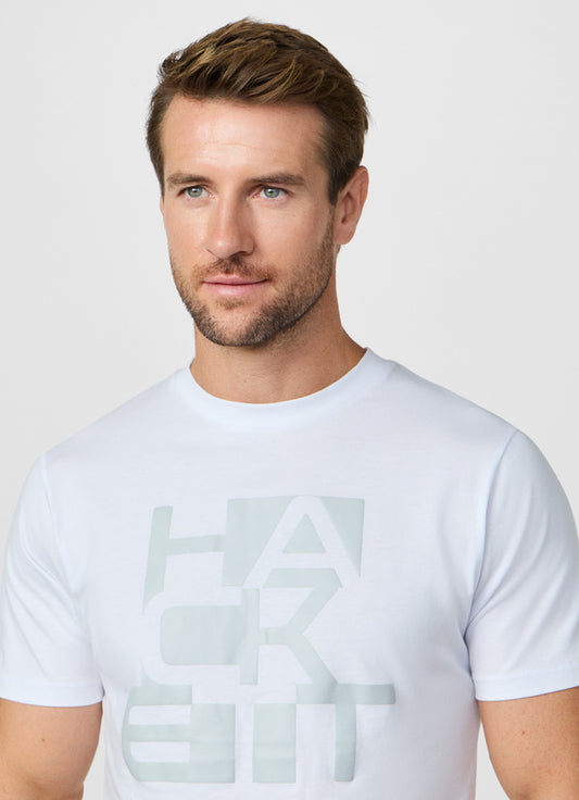 Classic Fit Branded Block Graphic T-Shirt