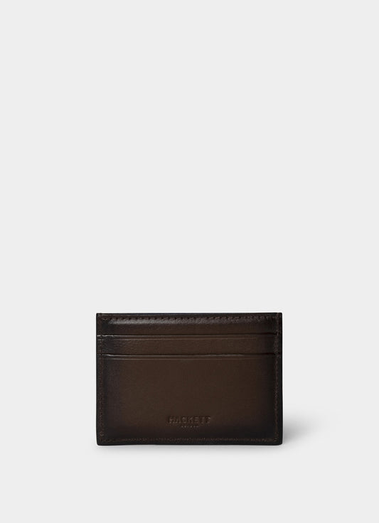 Embossed Branding Leather Cardholder