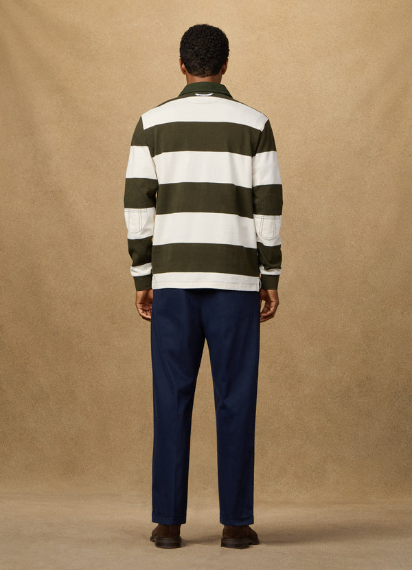 Classic Fit Long Sleeve Stripe Rugby