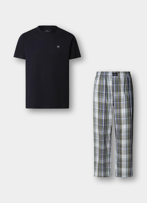 Checked T-Shirt Pyjama Set