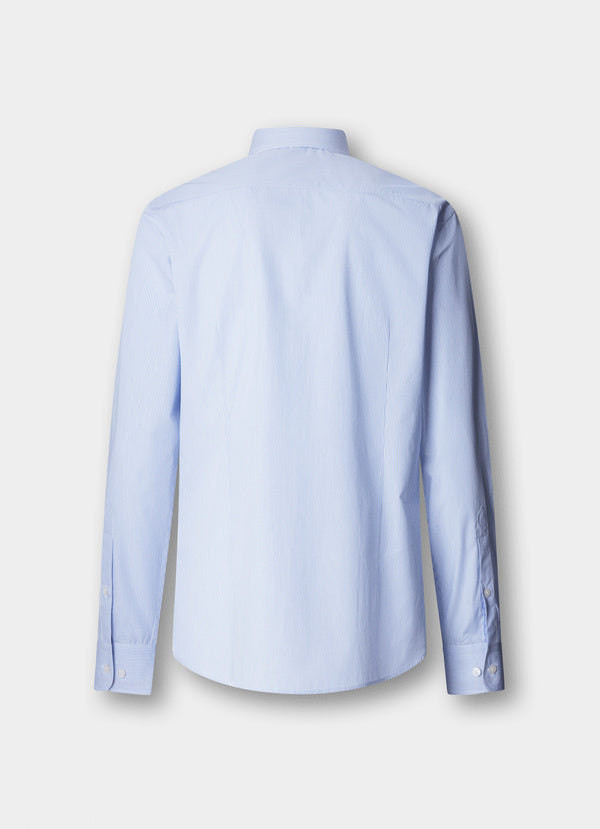 Tailored Fit Engineered Stripe Poplin Shirt
