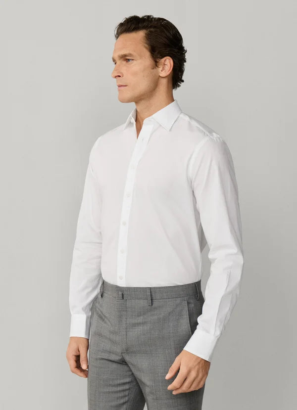 Classic Fit Engineered Stripe Poplin Shirt