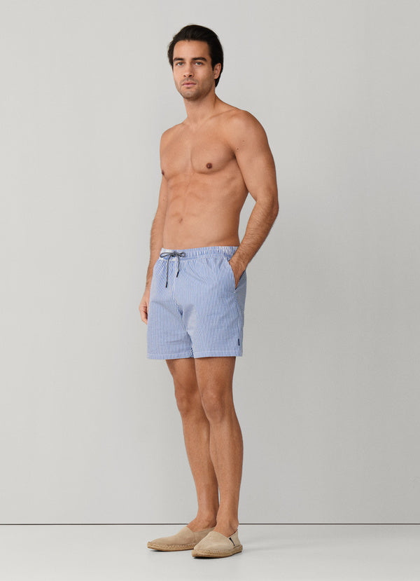 Seersucker Swim Shorts