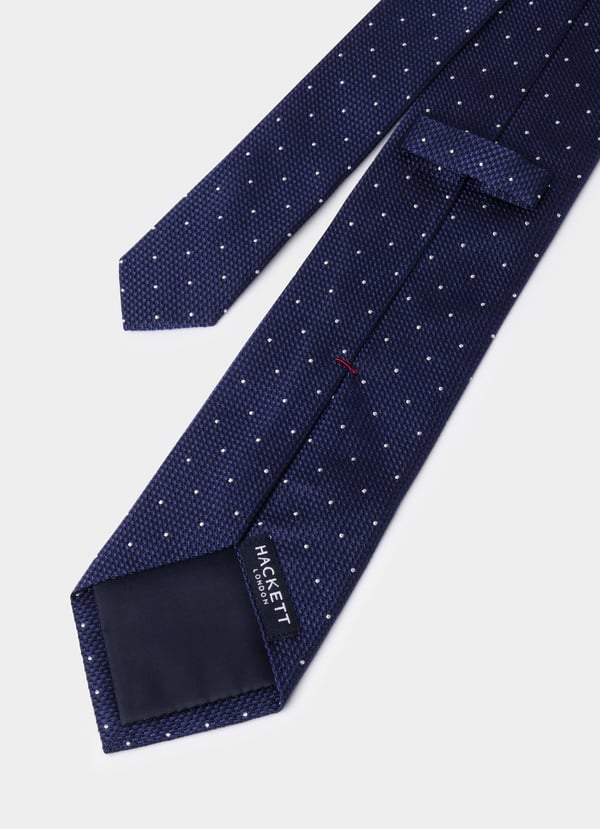 Dots Textured Silk Tie