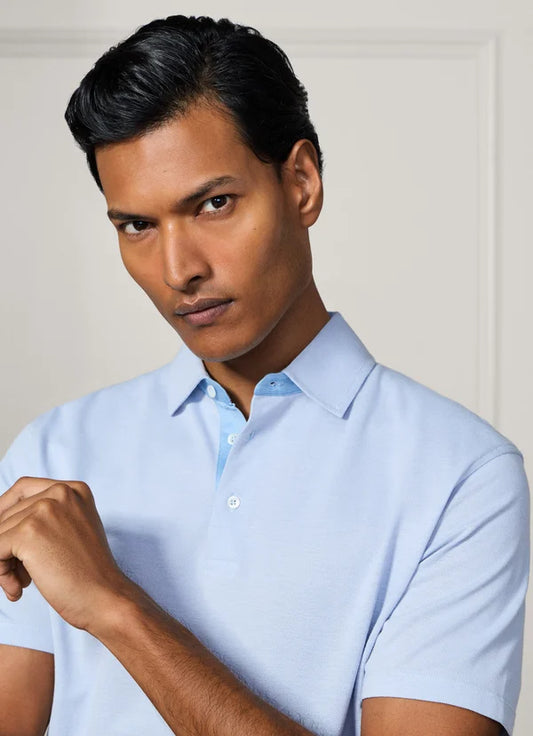 Classic Fit Cotton Silk Short Sleeve Polo