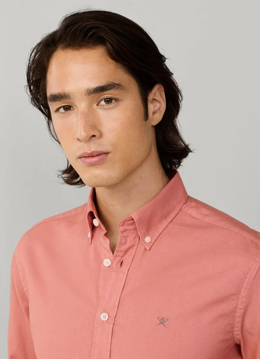 Tailored Fit Garment Dyed Oxford Shirt