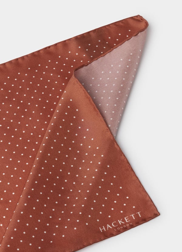 Mayfair Dot Silk Pocket Square