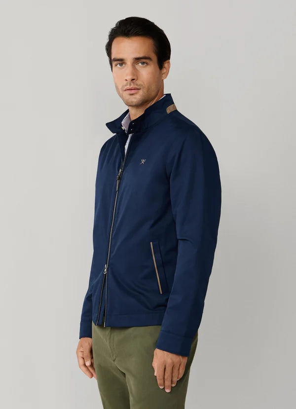 Cotton Blend Harrington Jacket