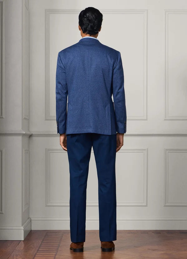 Cotton Knitted Glencheck Blazer