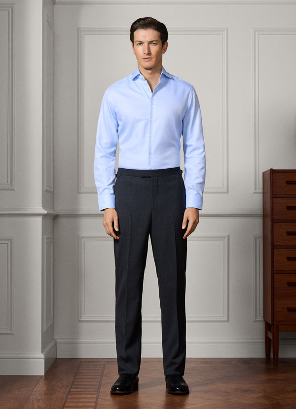 Tailored Fit Formal Plain Twill Shirt
