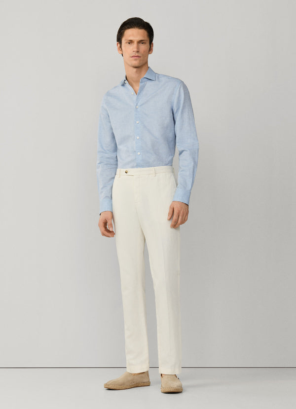 Tailored Fit Cotton-Linen Shirt