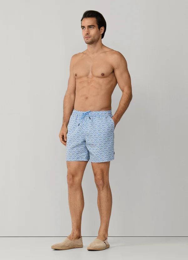 Crystalline Print Swim Trunk