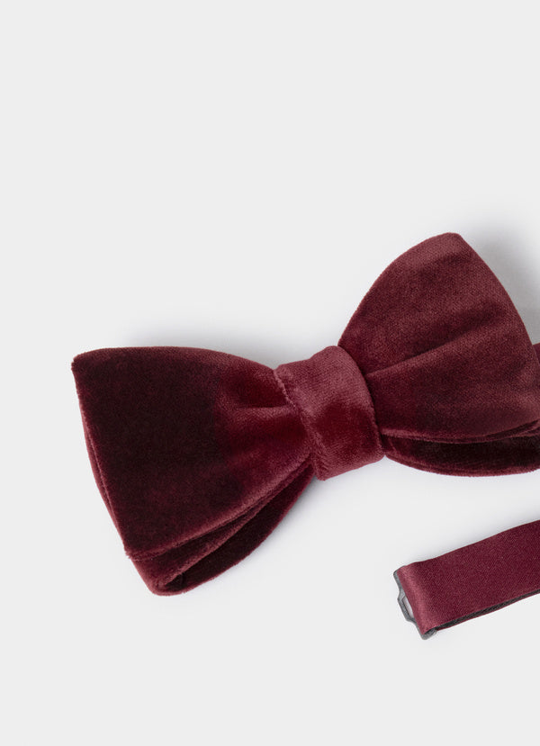 Pure Silk Velvet Pre-Tied Bow Tie