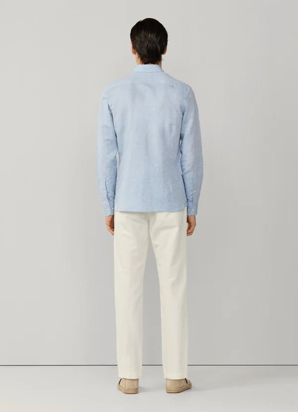 Tailored Fit Cotton-Linen Shirt