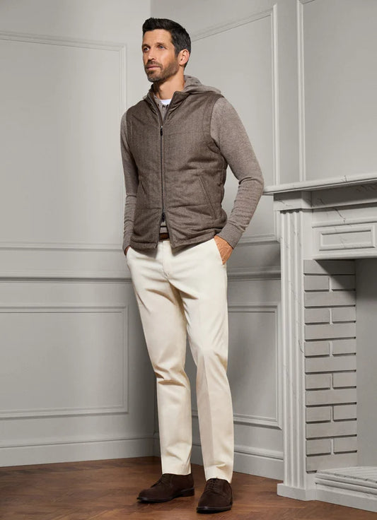 Classic Fit Sanderson Cotton-Silk Chino