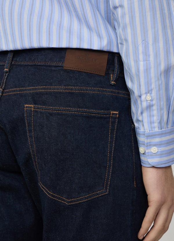 Slim Fit Selvedge Rise Wash Denim